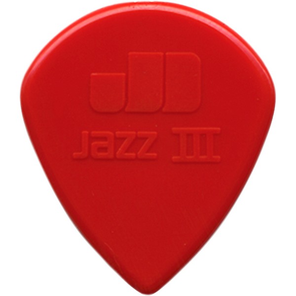 Dunlop Nylon Jazz III Guitar Pick Red 6-Pack