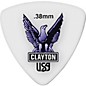 Clayton Acetal Rounded Triangle Guitar Picks .38 mm 1 Dozen