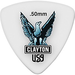 Clayton Acetal Rounded Triangle Guitar Picks .50 mm 1 Dozen