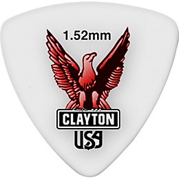 Clayton Acetal Rounded Triangle Guitar Picks 1.52 mm 1 Dozen