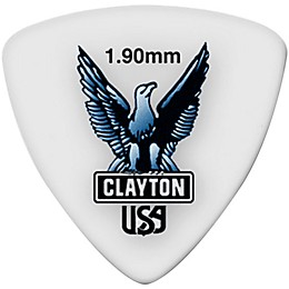 Clayton Acetal Rounded Triangle Guitar Picks 1.9 mm 1 Dozen