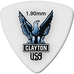 Clayton Acetal Rounded Triangle Guitar Picks 1.9 mm 1 Dozen