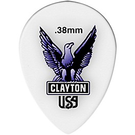 Clayton Acetal Small Teardrop Guitar Picks 1.26 mm 1 Dozen Clayton Acetal Small Teardrop Guitar Picks .38 mm 1 Dozen