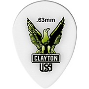 Clayton Acetal Small Teardrop Guitar Picks .63 Mm 1 Dozen for sale