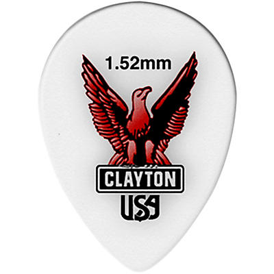 Clayton Acetal Small Teardrop Guitar Picks 1.52 Mm 1 Dozen for sale