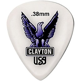 Clayton Acetal Standard Guitar Picks .38 mm 1 Dozen