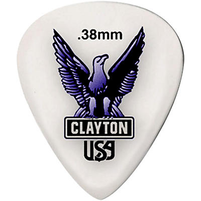 Clayton Acetal Standard Guitar Picks .38 Mm 1 Dozen for sale