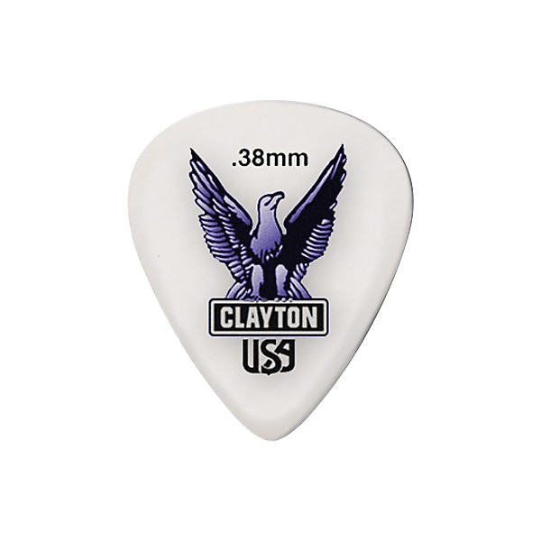 Clayton Acetal Standard Guitar Picks .38 mm 1 Dozen