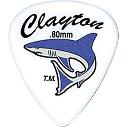 Clayton Sand Shark Acetal Grip Guitar Pick 6-Pack 1.26 mm