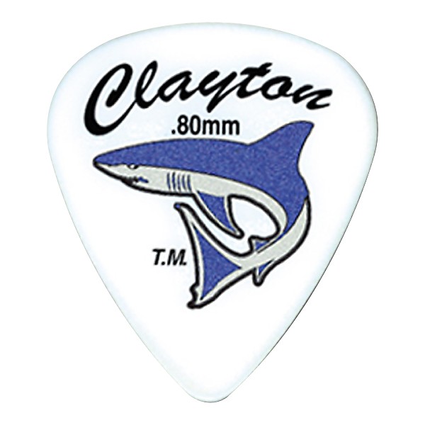 Clayton Sand Shark Acetal Grip Guitar Pick 6-Pack 1.26 mm