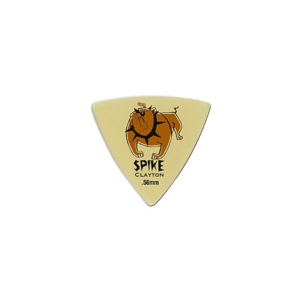 Clayton Spike Ultem Gold Sharp Triangle Guitar Picks 1 Dozen .80 mm