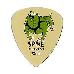 Clayton Spike Ultem Gold Sharp Standard Guitar Picks 1 Dozen .72 mm