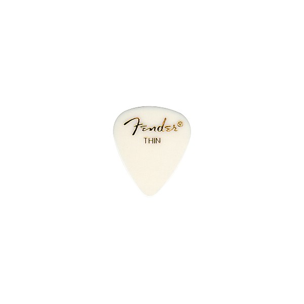 Fender 351 Standard Guitar Pick White Medium 1 Dozen