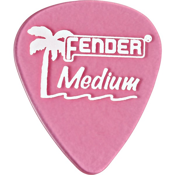 Fender 351 California Clear Guitar Picks Shell Pink Heavy