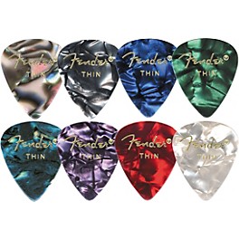 Fender 351 Premium Celluloid Guitar Picks 12-Pack Whit... Fender 351 Premium Celluloid Guitar Picks 12-Pack Black Moto Medium