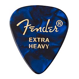 Fender 351 Premium Celluloid Guitar Picks 12-Pack Blue Moto X-Heavy