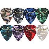 Fender 351 Premium Celluloid Guitar Picks (12-Pack) Blue Moto Medium