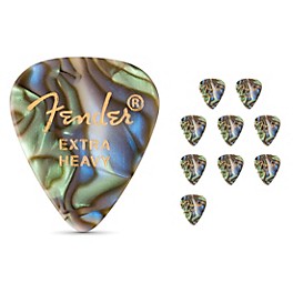 Fender 351 Premium Celluloid Guitar Picks 12-Pack White ... Fender 351 Premium Celluloid Guitar Picks 12-Pack Abalone X-Heavy