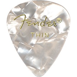 Fender 351 Premium Celluloid Guitar Picks 12-Pack Abalone Thin