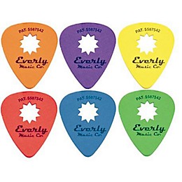 Everly Star Grip Guitar Pick Dozen Blue 1.0 mm