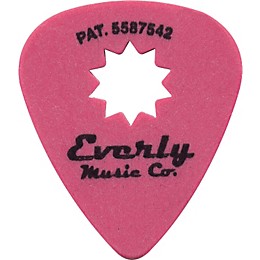 Everly Star Grip Guitar Pick Dozen Red .50 mm