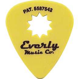 Everly Star Grip Guitar Pick Dozen Yellow .73 mm