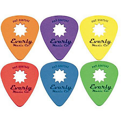 Everly Star Grip Guitar Pick Dozen Orange .60 Mm for sale