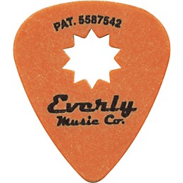 Everly Star Grip Guitar Pick Dozen Orange .60 mm