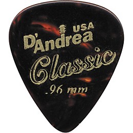 D'Andrea 351 Vintage Celluloid Guitar Picks One Dozen Shell .58 mm