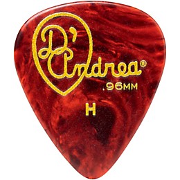 D'Andrea 351 Vintage Celluloid Guitar Picks One Dozen Shell .96 mm