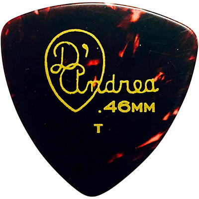 D'andrea 346 Rounded Triangle Celluloid Guitar Picks One Dozen Shell Thin for sale