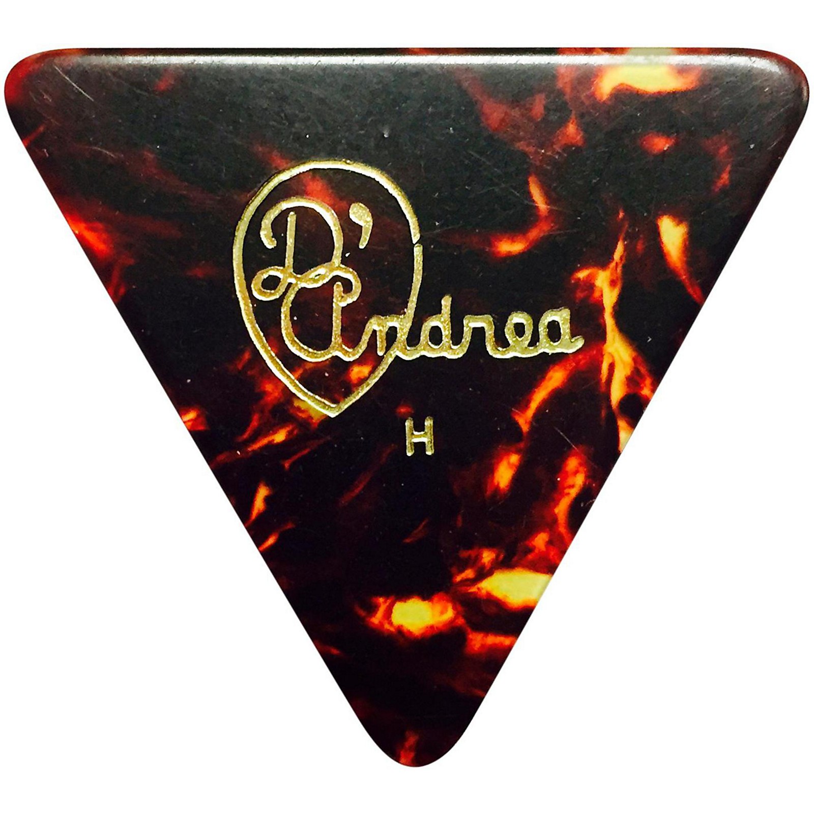 D'Andrea 355 Triangle Celluloid Guitar Picks One Dozen Shell Heavy