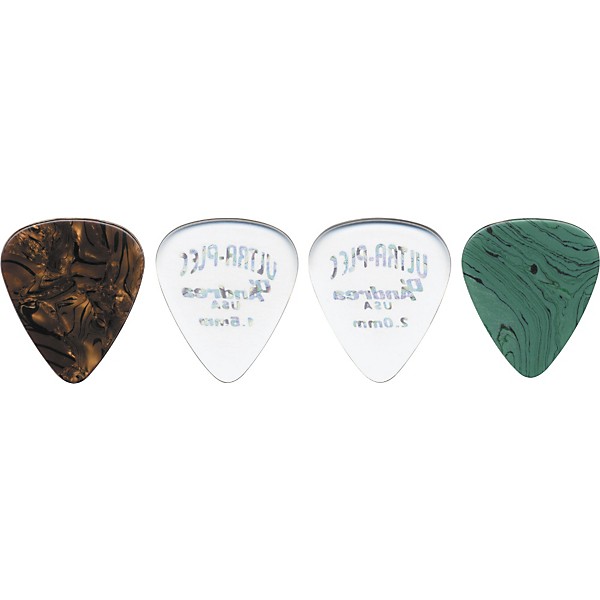 D'Andrea Ultra Plec Thermoplastic Guitar Picks One Dozen Crystal 1.50 mm