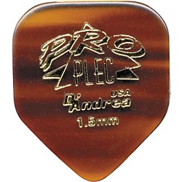 D'Andrea Pro Plec Small Pointed Square Guitar Picks - One Dozen Shell 1.5 mm