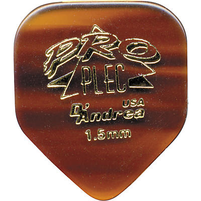 D'andrea Pro Plec Small Pointed Square Guitar Picks One Dozen Shell 1.5 Mm for sale