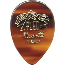 D'Andrea Pro Plec Guitar Picks Small Pointed Teardrop - One Dozen Shell 1.5 mm