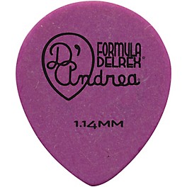 D'Andrea 347 Rounded Teardrop Delrex D... D'Andrea 347 Rounded Teardrop Delrex Delrin Guitar Picks - One Dozen Purple 1.14 mm