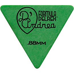 D'Andrea Shell Celluloid 355 Triangle Picks - One Dozen Green .88 mm