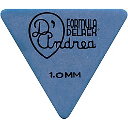 D'Andrea Shell Celluloid 355 Triangle Picks - One Doze... D'Andrea Shell Celluloid 355 Triangle Picks - One Dozen Blue 1.0 mm