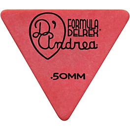 D'Andrea Shell Celluloid 355 Triangle Picks - One Dozen... D'Andrea Shell Celluloid 355 Triangle Picks - One Dozen Red .50 mm