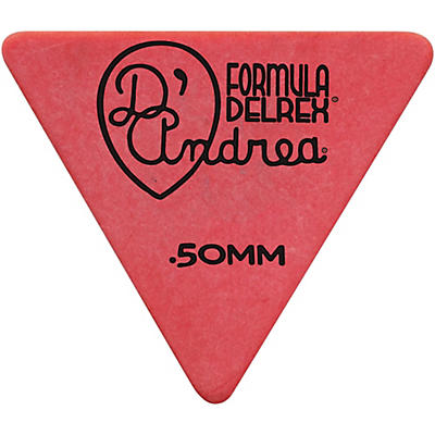 D'andrea Shell Celluloid 355 Triangle Picks One Dozen Red .50 Mm for sale