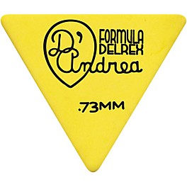 D'Andrea Shell Celluloid 355 Triangle Picks - One Do... D'Andrea Shell Celluloid 355 Triangle Picks - One Dozen Yellow .73 mm