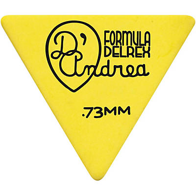 D'andrea Shell Celluloid 355 Triangle Picks One Dozen Yellow .73 Mm for sale