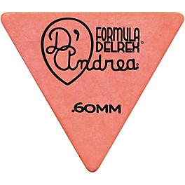 D'Andrea Shell Celluloid 355 Triangle Picks - One Do... D'Andrea Shell Celluloid 355 Triangle Picks - One Dozen Orange .60 mm