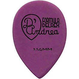 D'Andrea 358 Small Delrex Delrin Guitar ... D'Andrea 358 Small Delrex Delrin Guitar Picks Teardrop - One Dozen Purple 1.14 mm