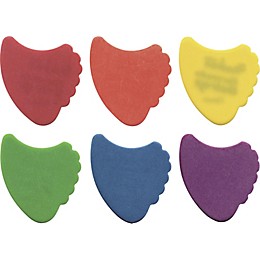 D'Andrea 390 Sharkfin Delrex Delrin Guitar Picks - One Dozen Yellow .73 mm