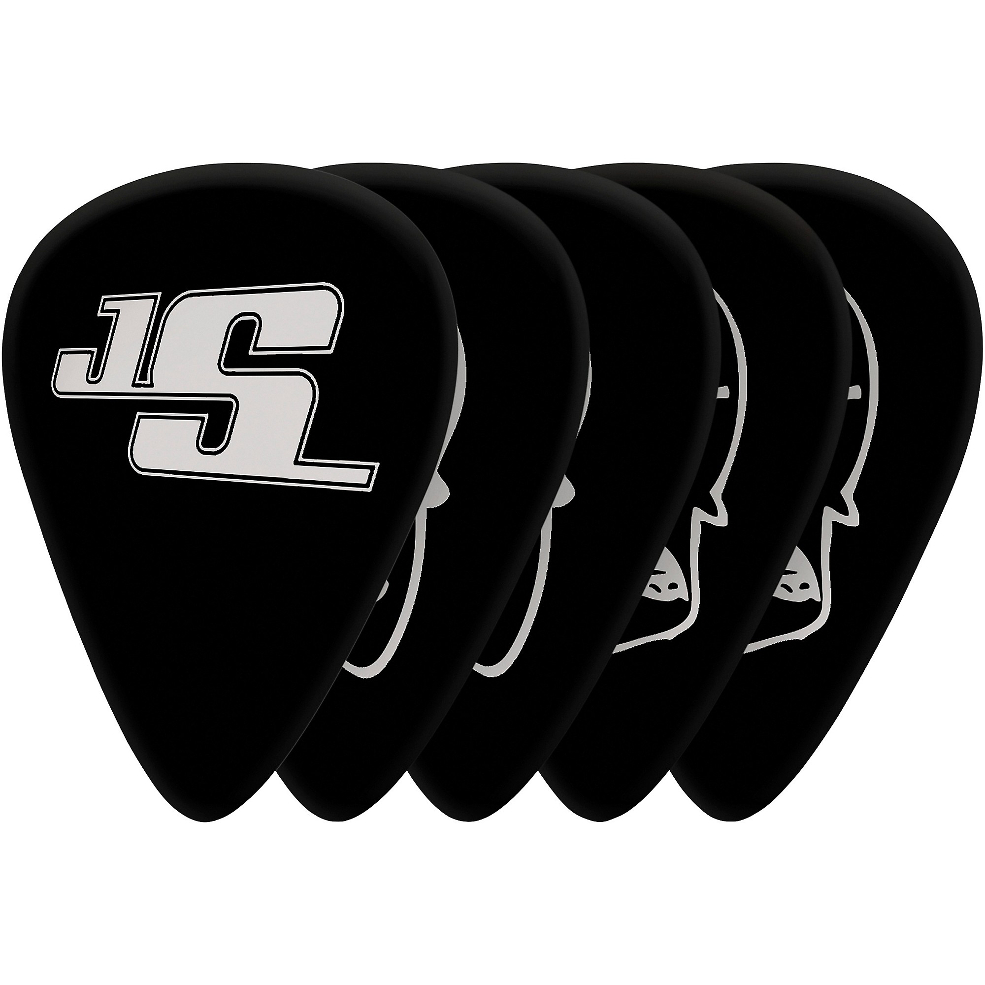D'Addario Joe Satriani Signature Guitar Picks 10-Pack Black Medium