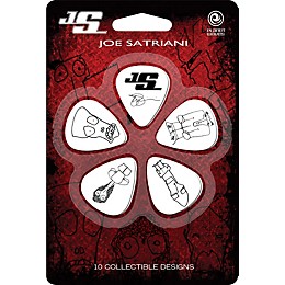 D'Addario Joe Satriani Signature Guitar Picks 10-Pack White Thin
