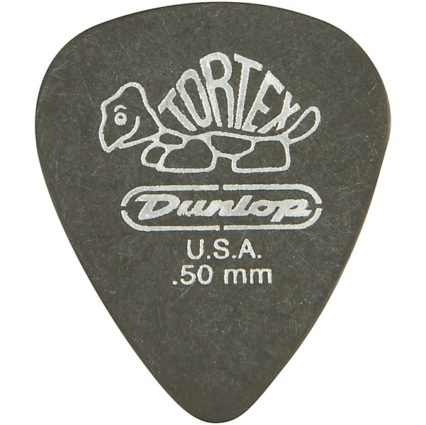 Dunlop Tortex Pitch Black Standard Guitar Picks 1 Dozen .50 mm