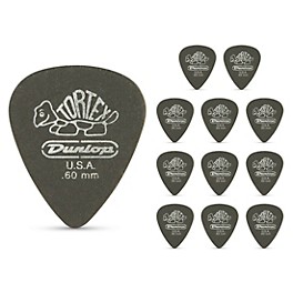 Dunlop Tortex Pitch Black Standard Guitar Picks 1 Dozen .60 mm Dunlop Tortex Pitch Black Standard Guitar Picks 1 Dozen .60 mm